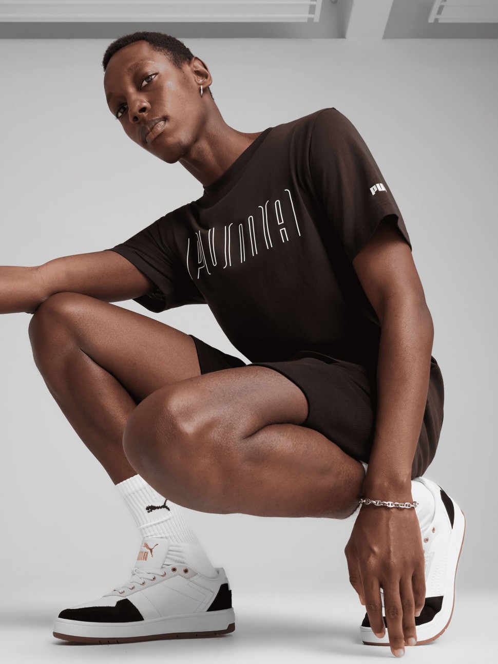 Футболка чоловіча Puma PUMA SPORT Graphic Tee чорна 68461701 — фото 4