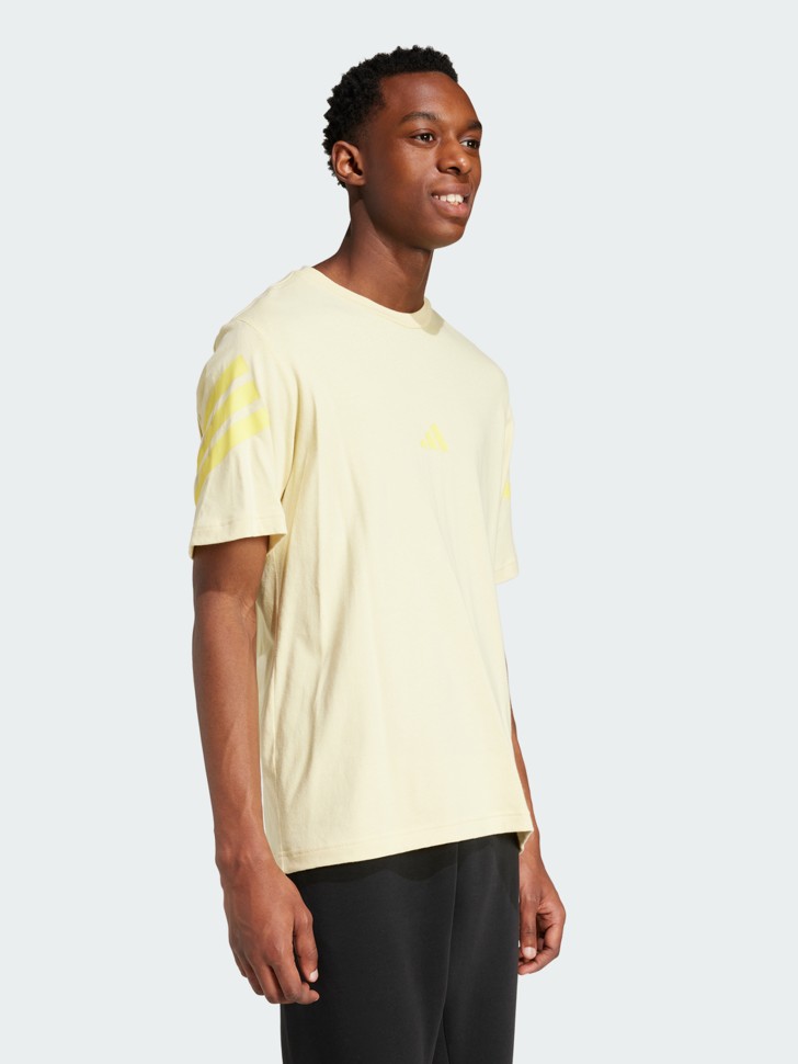 Футболка чоловіча Adidas M FI 3S REG T жовта JD4871 изображение 4