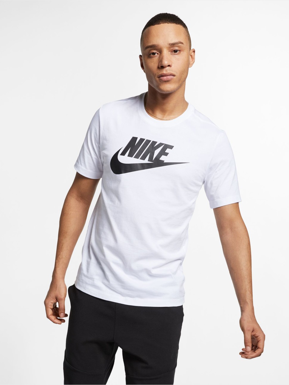 Футболка чоловіча Nike M NSW TEE ICON FUTURA біла AR5004-101 — фото 2