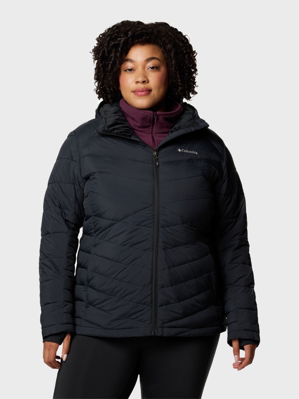 Куртка жіноча Columbia Joy Peak™ II Hooded Jacket чорна 2089042-010 — фото 2