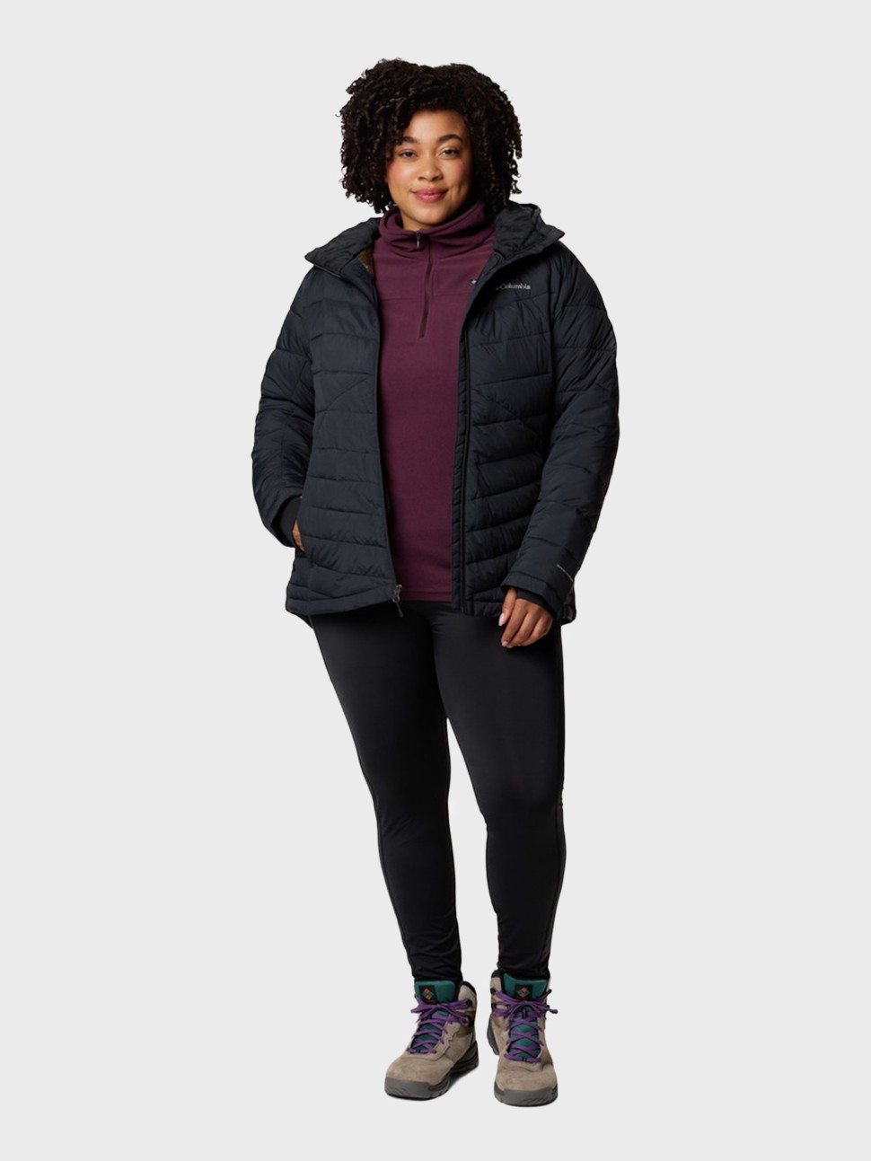 Куртка жіноча Columbia Joy Peak™ II Hooded Jacket чорна 2089042-010 — фото 9