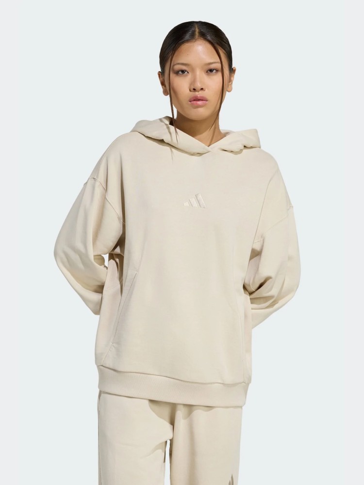 Толстовка женская Adidas W ALL SZN FT HD бежевая JY7784 изображение 2