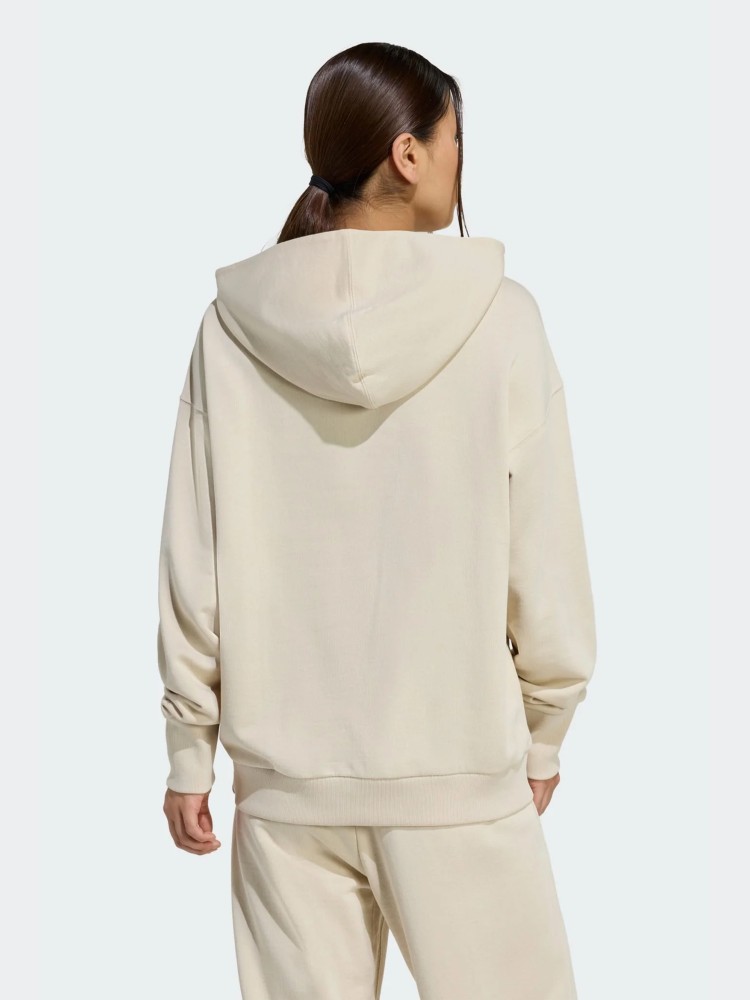 Толстовка женская Adidas W ALL SZN FT HD бежевая JY7784 изображение 3