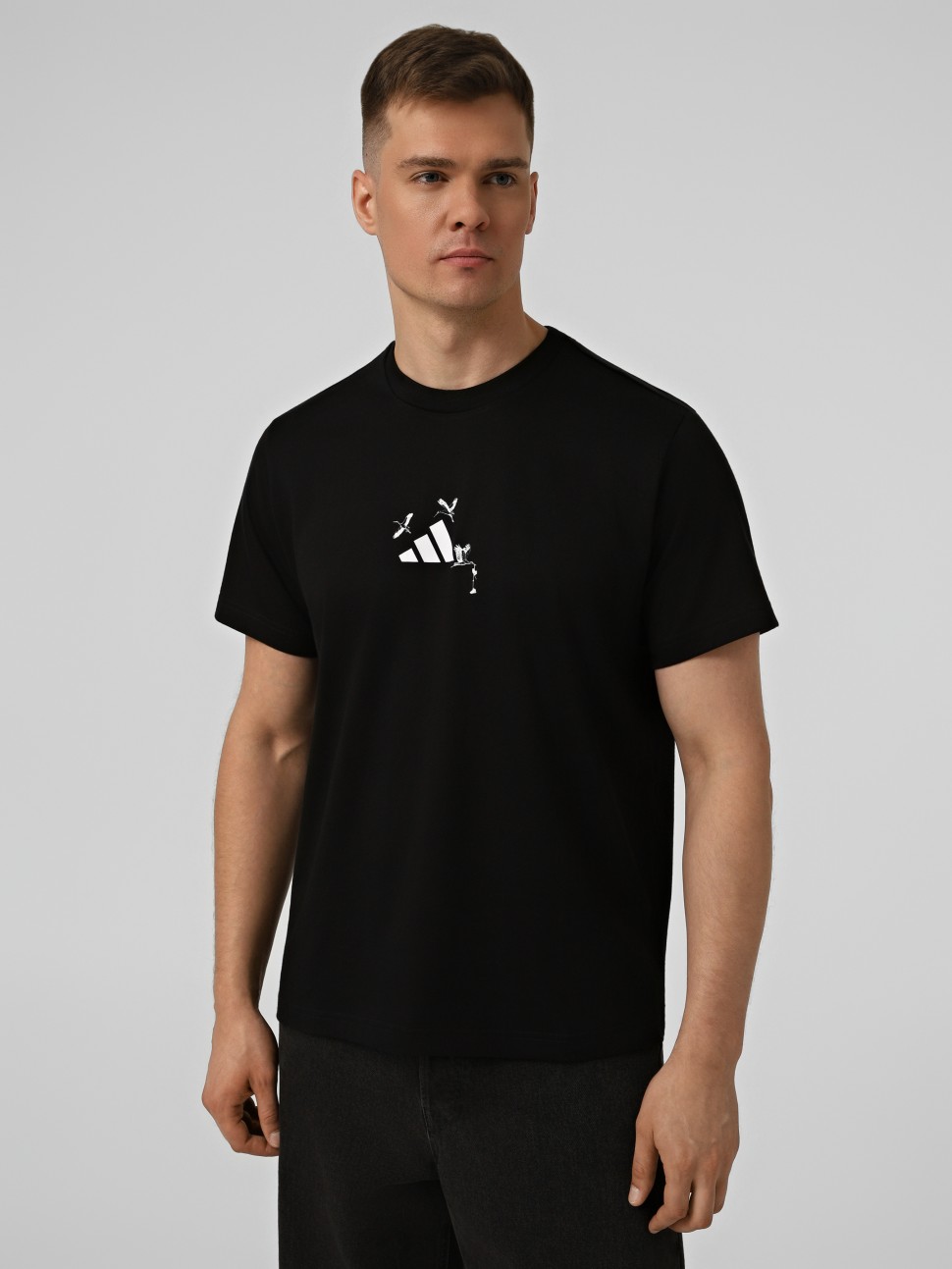 Футболка Adidas UKRAINE STORK чорна LF2631