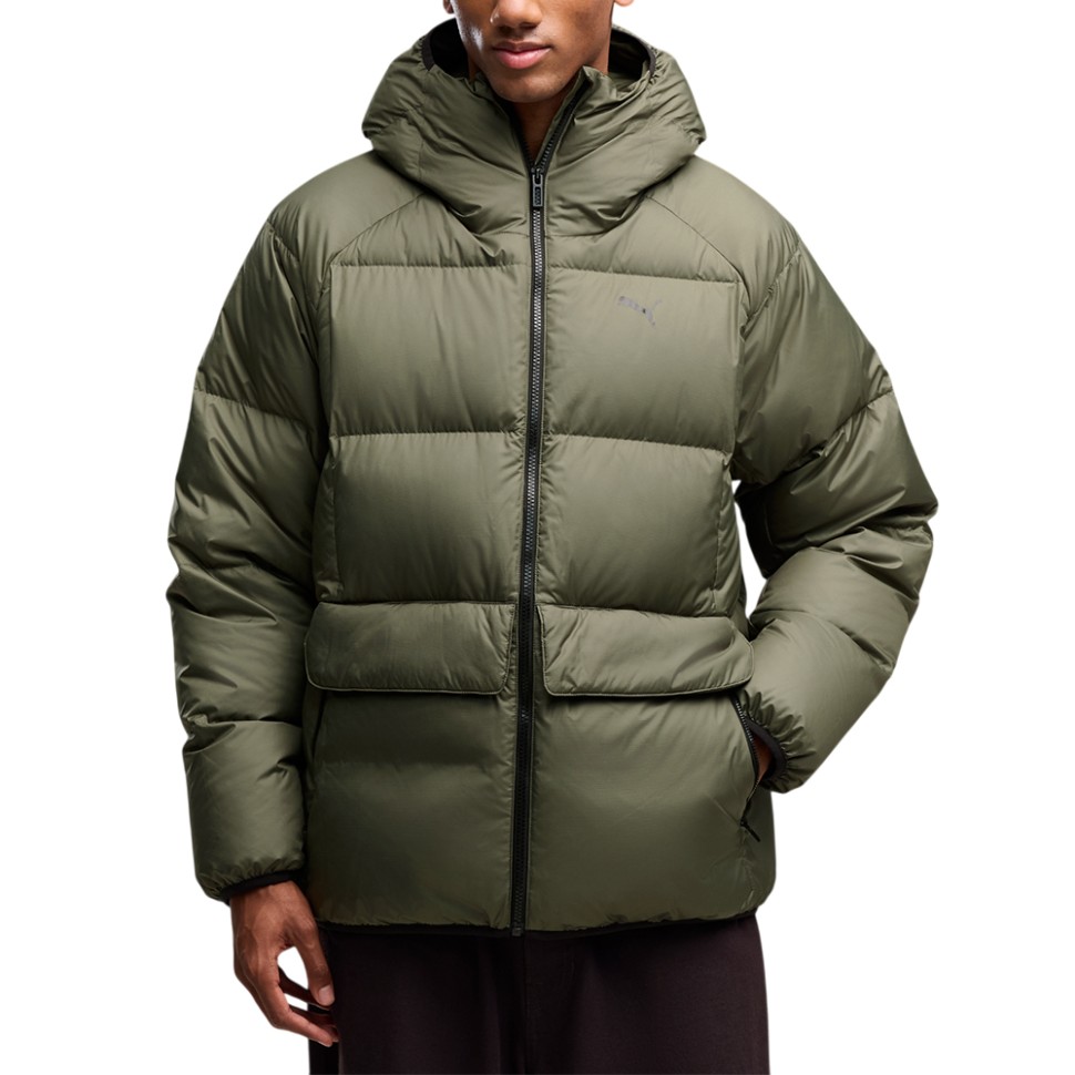 Men's jacket Puma Hooded Down Puffer Jacket M khaki 69456586 — Sport City Men's jacket Puma Hooded Down Puffer Jacket M khaki 69456586