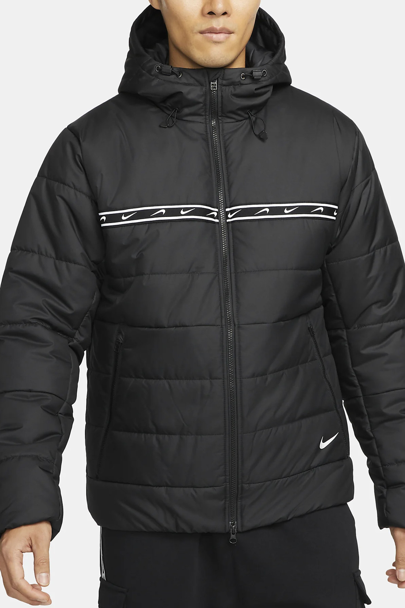 Куртка мужская Nike M Nsw Repeat Syn Fill Jkt черная DX2037-010 изображение 2