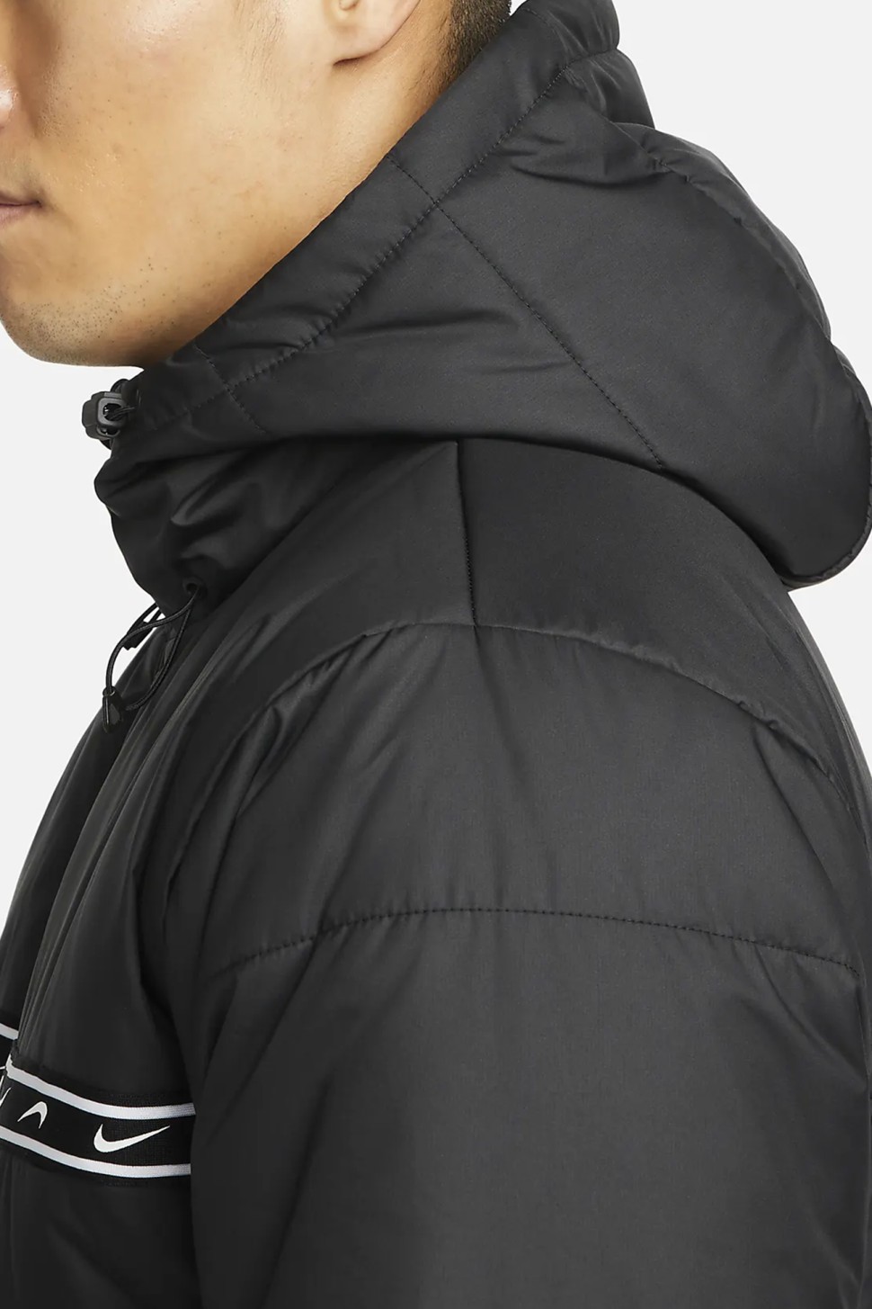 Куртка чоловіча Nike M Nsw Repeat Syn Fill Jkt чорна DX2037-010 — фото 4