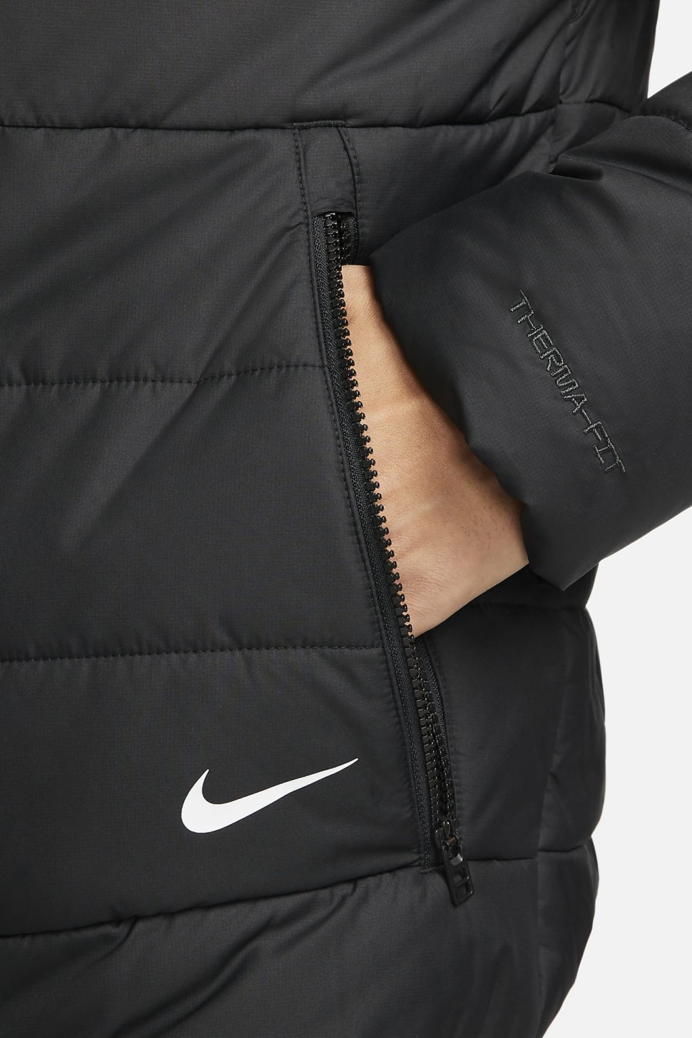 Куртка чоловіча Nike M Nsw Repeat Syn Fill Jkt чорна DX2037-010 — фото 6