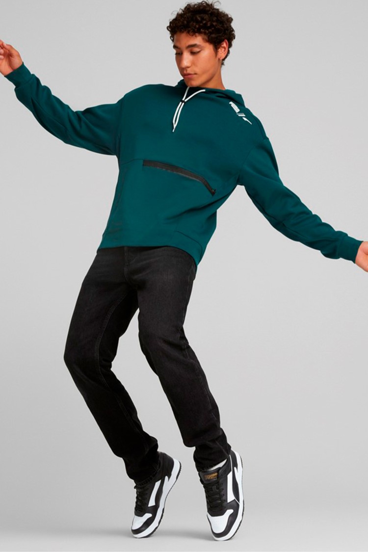 Толстовка мужская Puma RAD/CAL Hoodie зеленая 84977924 изображение 4