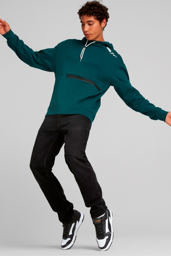 Толстовка мужская Puma RAD/CAL Hoodie зеленая 84977924 изображение 4