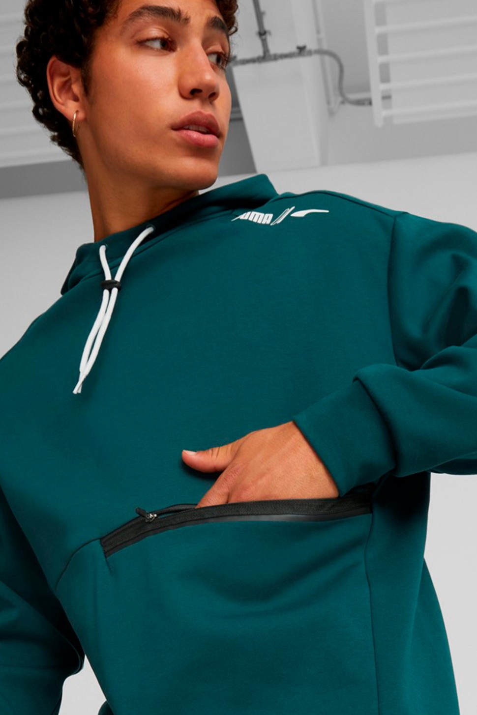 Толстовка чоловіча Puma RAD/CAL Hoodie зелена 84977924 — фото 5