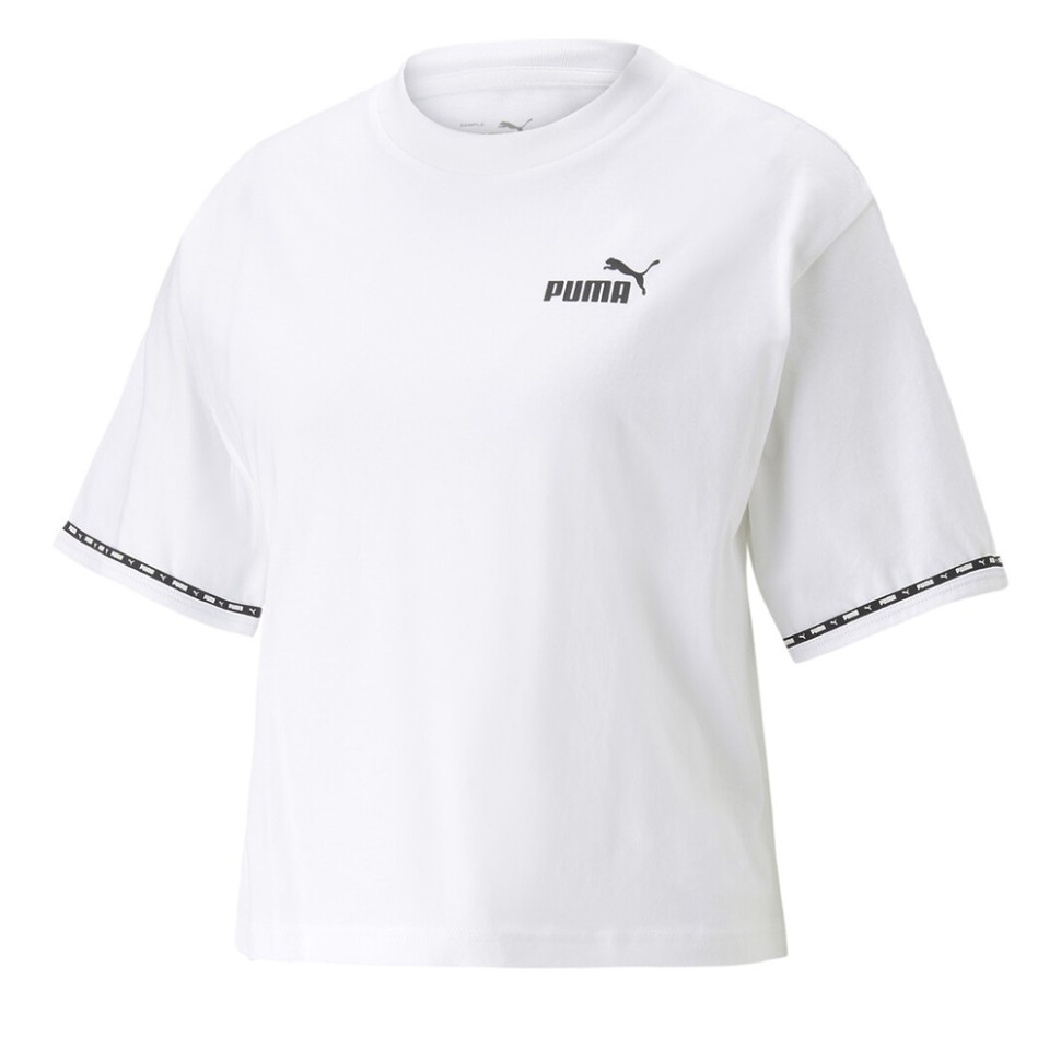 Футболка жіноча Puma PUMA POWER Tape Tee біла 67362602 — фото 1