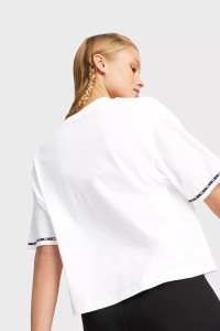 Футболка жіноча Puma PUMA POWER Tape Tee біла 67362602 изображение 3