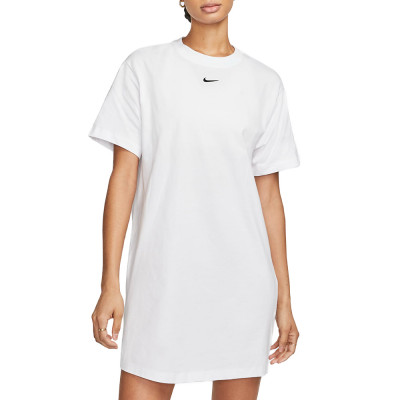 Платье женское Nike W NSW ESSNTL SS DRESS TSHRT белое DV7882-100