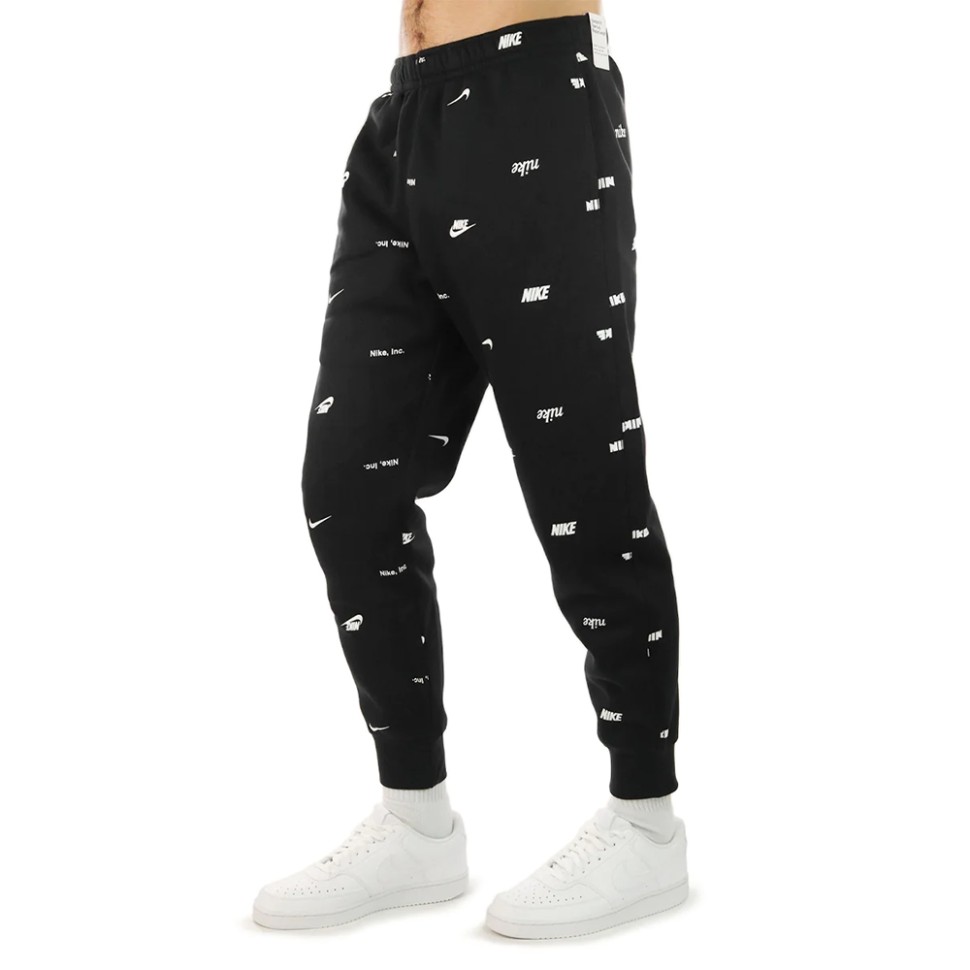 Брюки мужские Nike M NK CLUB+ BB  JGGR AOP черные FB7437-011 изображение 2