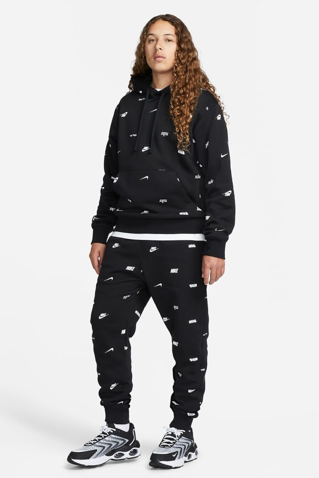 Брюки мужские Nike M NK CLUB+ BB  JGGR AOP черные FB7437-011 изображение 6