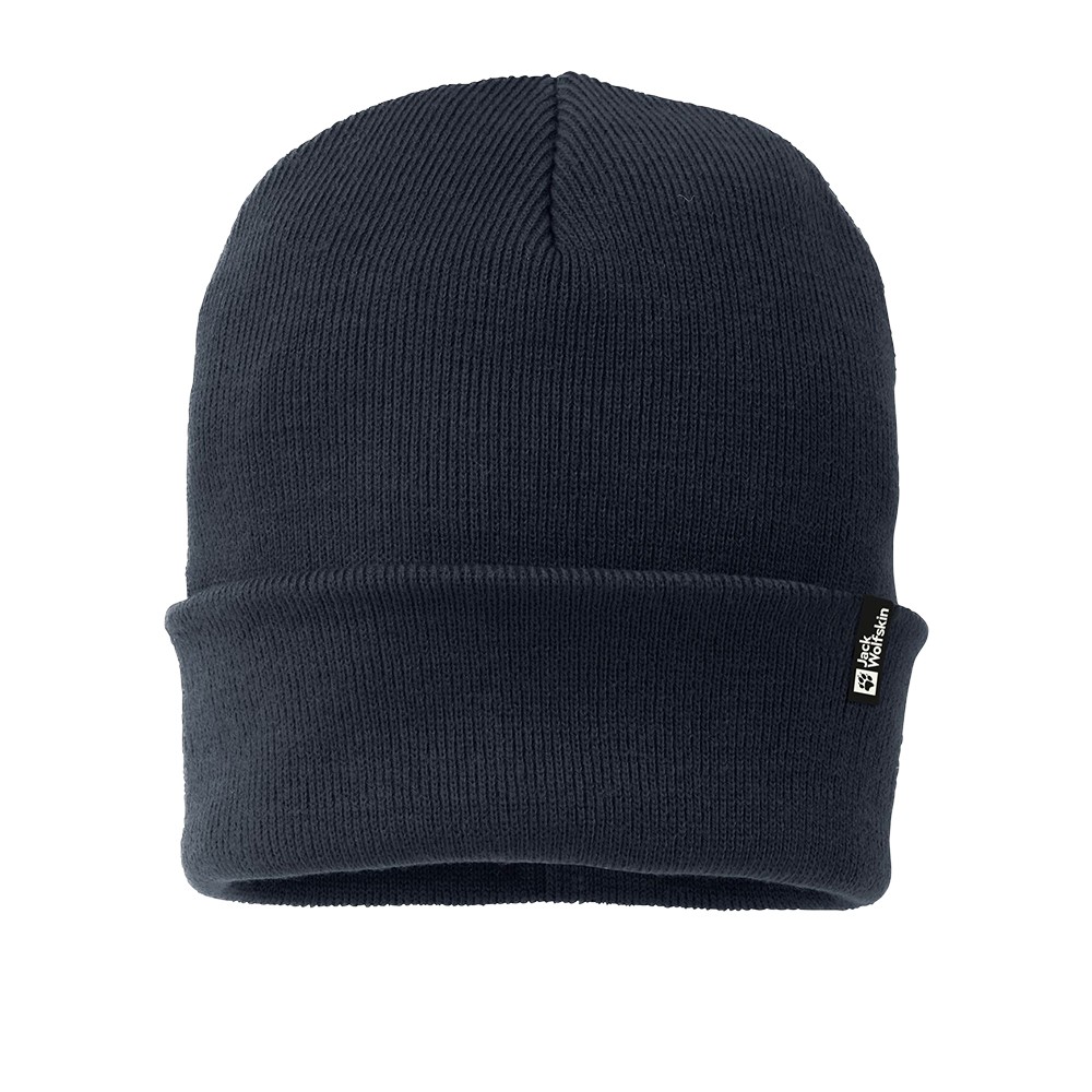 Шапка унисекс Jack Wolfskin RIB BEANIE синяя 1903892-1010