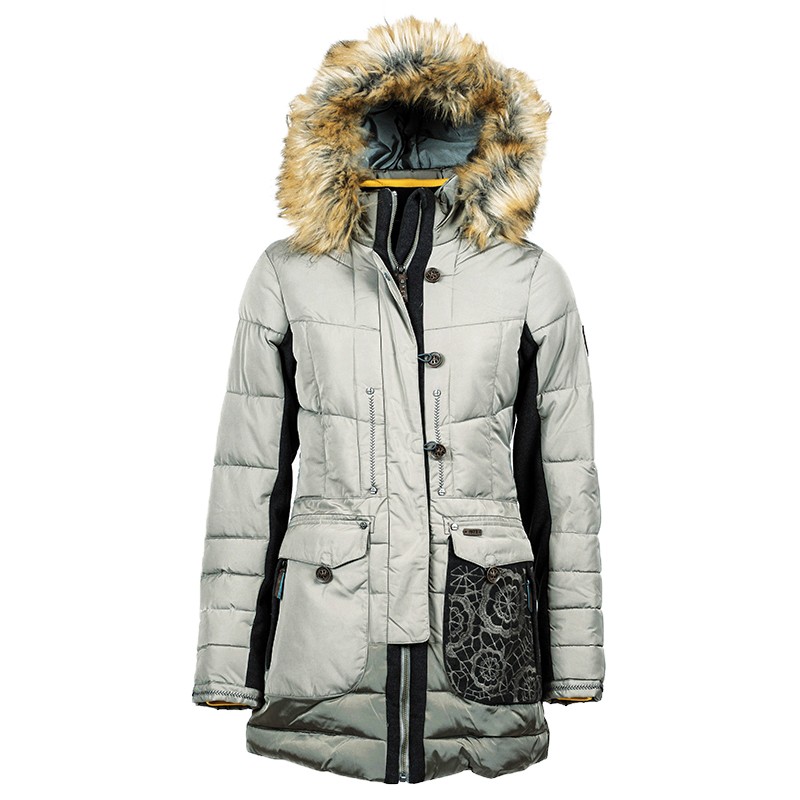 Полупальто женское Northland серое 0914134