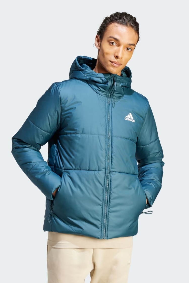 Куртка чоловіча Adidas BSC HOOD INS J бірюзова IK0512 изображение 2
