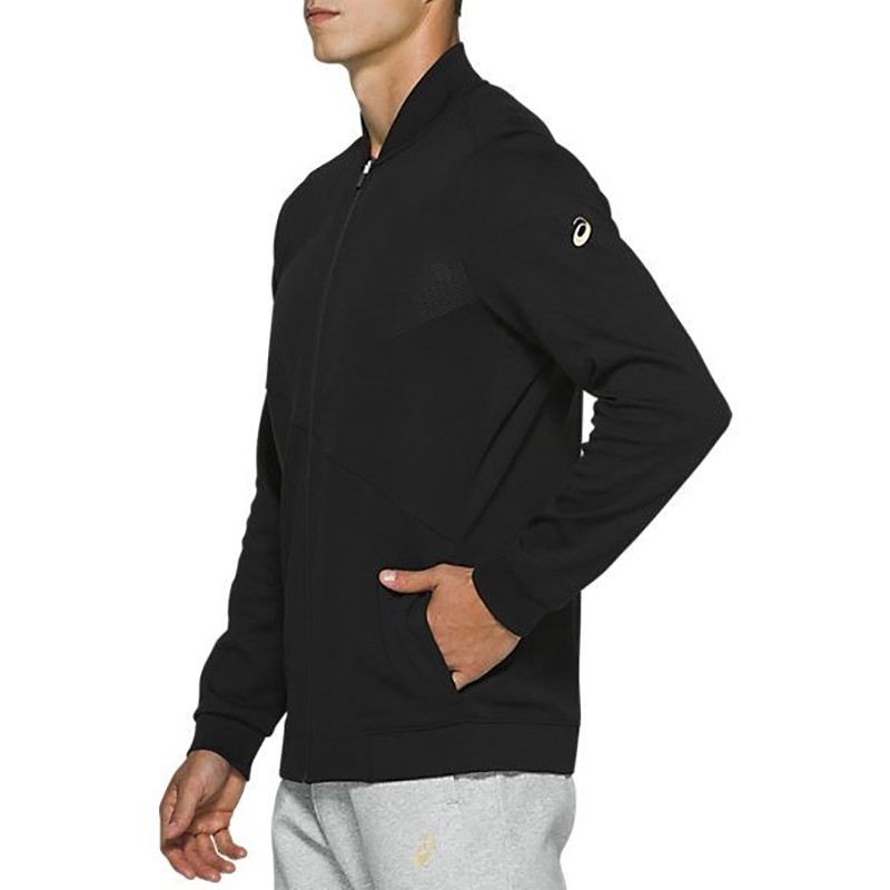 Толстовка мужская Asics Chest Logo Crew черная 2031B097-001 — фото 2