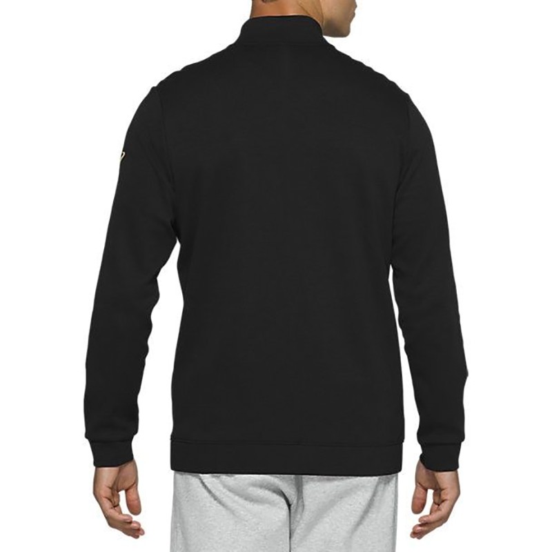 Толстовка мужская Asics Chest Logo Crew черная 2031B097-001 — фото 3