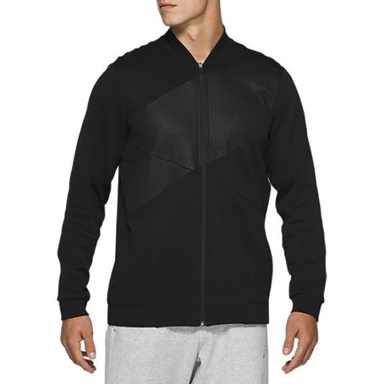Толстовка мужская Asics Chest Logo Crew черная 2031B097-001 изображение 1