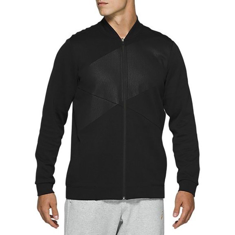 Толстовка мужская Asics Chest Logo Crew черная 2031B097-001 изображение 1