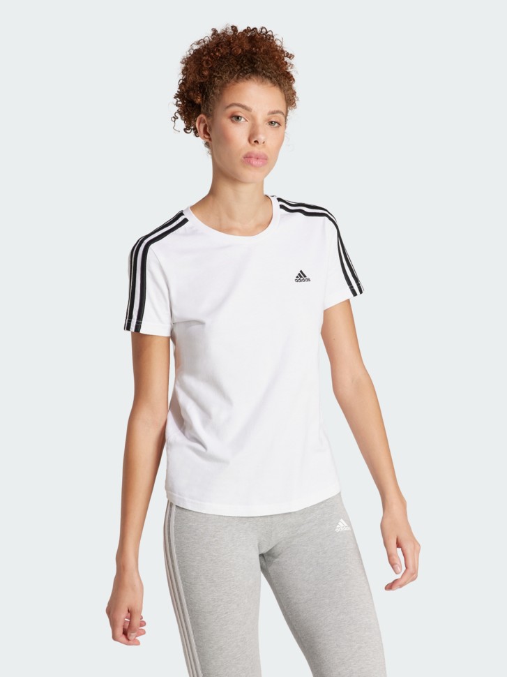 Футболка жіноча Adidas W 3S T біла GL0783 изображение 2
