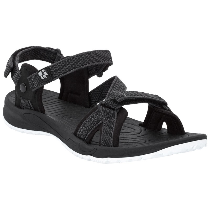 Сандалии женские Jack Wolfskin LAKEWOOD RIDE SANDAL W черные 4019041-6000 — фото 1