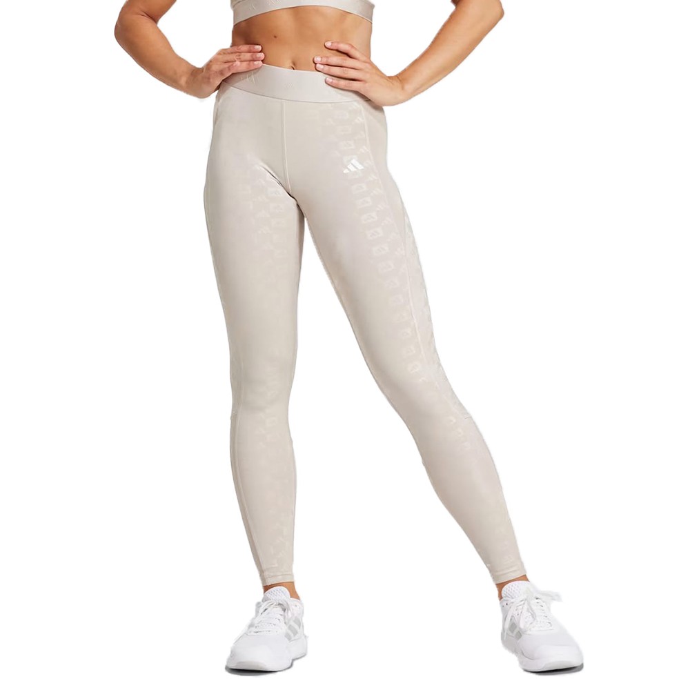 Леггинсы женские Adidas HYGLM 1/1 L Q4 бежевые IK5499