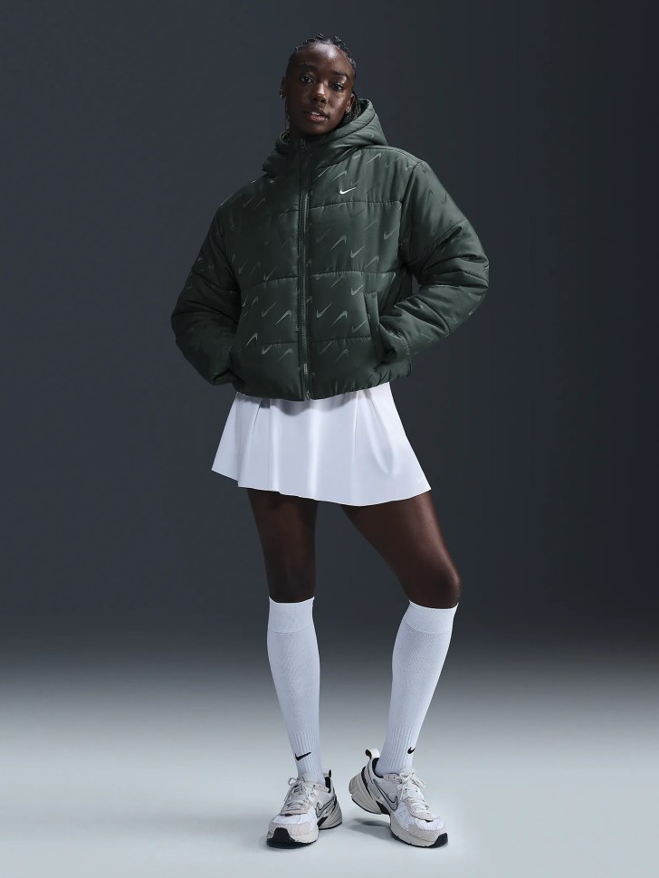 Куртка жіноча Nike W NSW TF SNFL NK CLSC PFR AOP зелена FV7941-338 изображение 2
