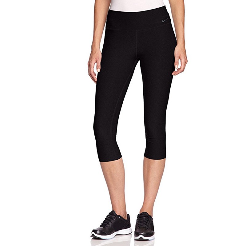 Леггинсы женские Nike Dry Capri Ti Poly черные 548494-010 — фото 1