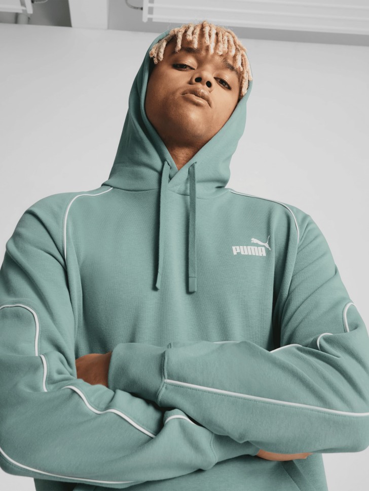 Толстовка мужская Puma PUMA SPORT Hoodie зеленая 68461930 изображение 4
