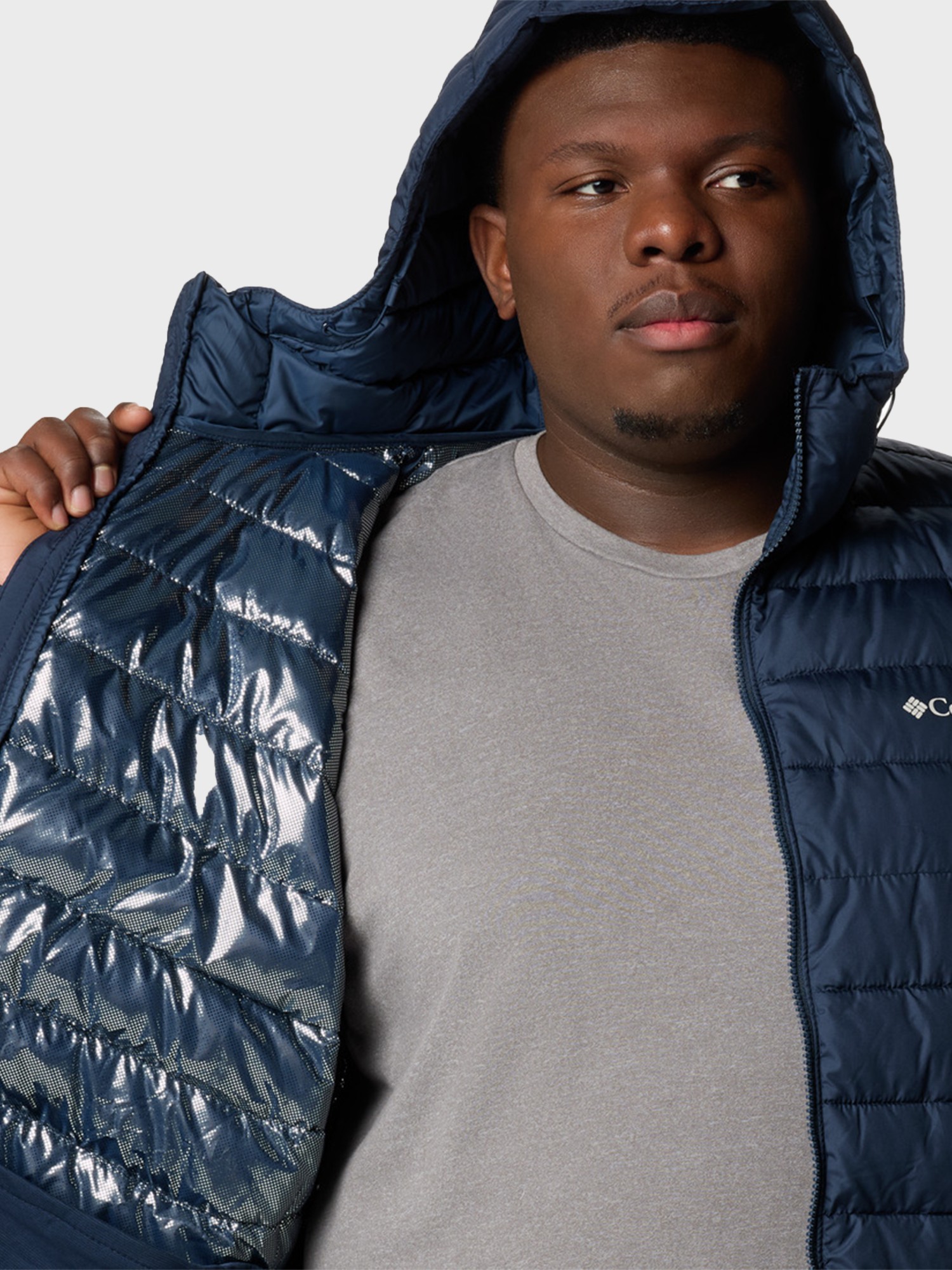 Куртка мужская Columbia Powder Lite™ II Hooded Jacket синяя 2086942-464 изображение 7