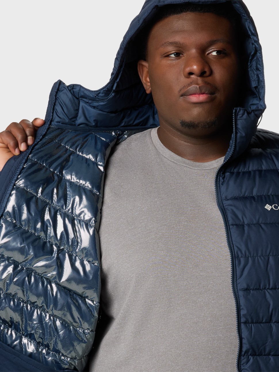 Куртка чоловіча Columbia Powder Lite™ II Hooded Jacket синя 2086942-464 — фото 7