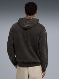 Толстовка чоловіча Puma ESS ELEVATED Wash Hoodie чорна 68804901 изображение 3