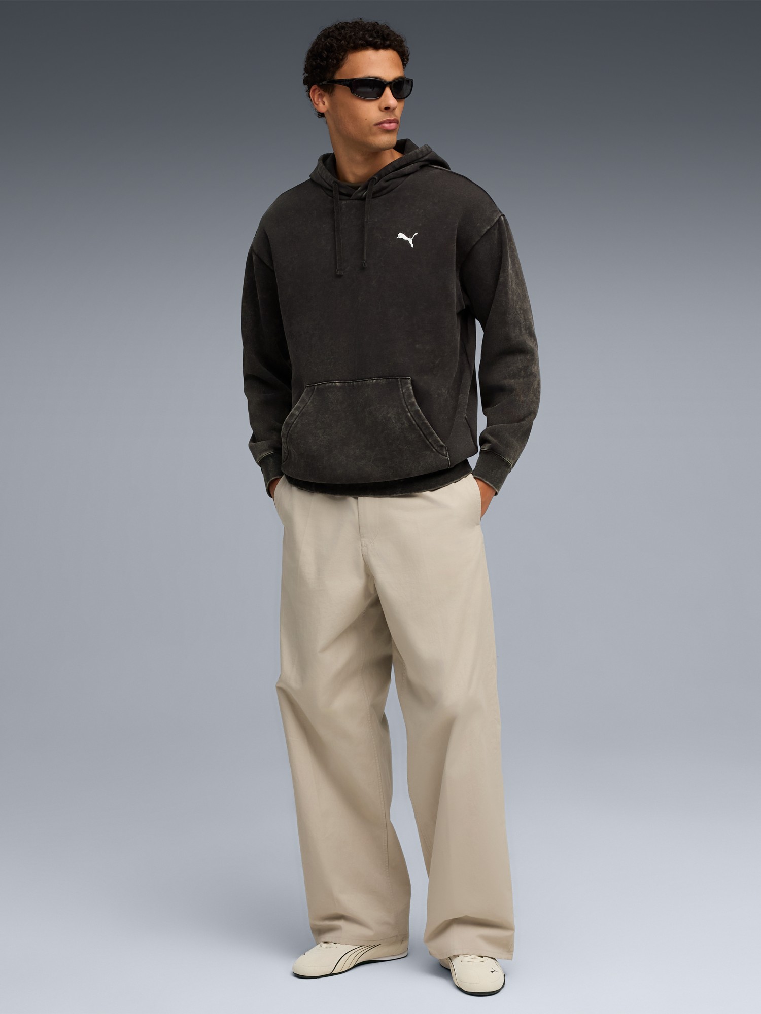 Толстовка чоловіча Puma ESS ELEVATED Wash Hoodie чорна 68804901 изображение 4