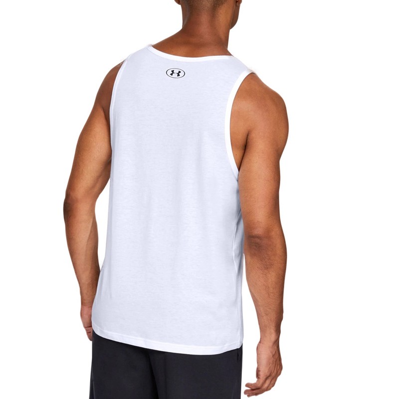 Майка мужская Under Armour Ua Sportstyle Logo Tank белая 1329589-101 изображение 2