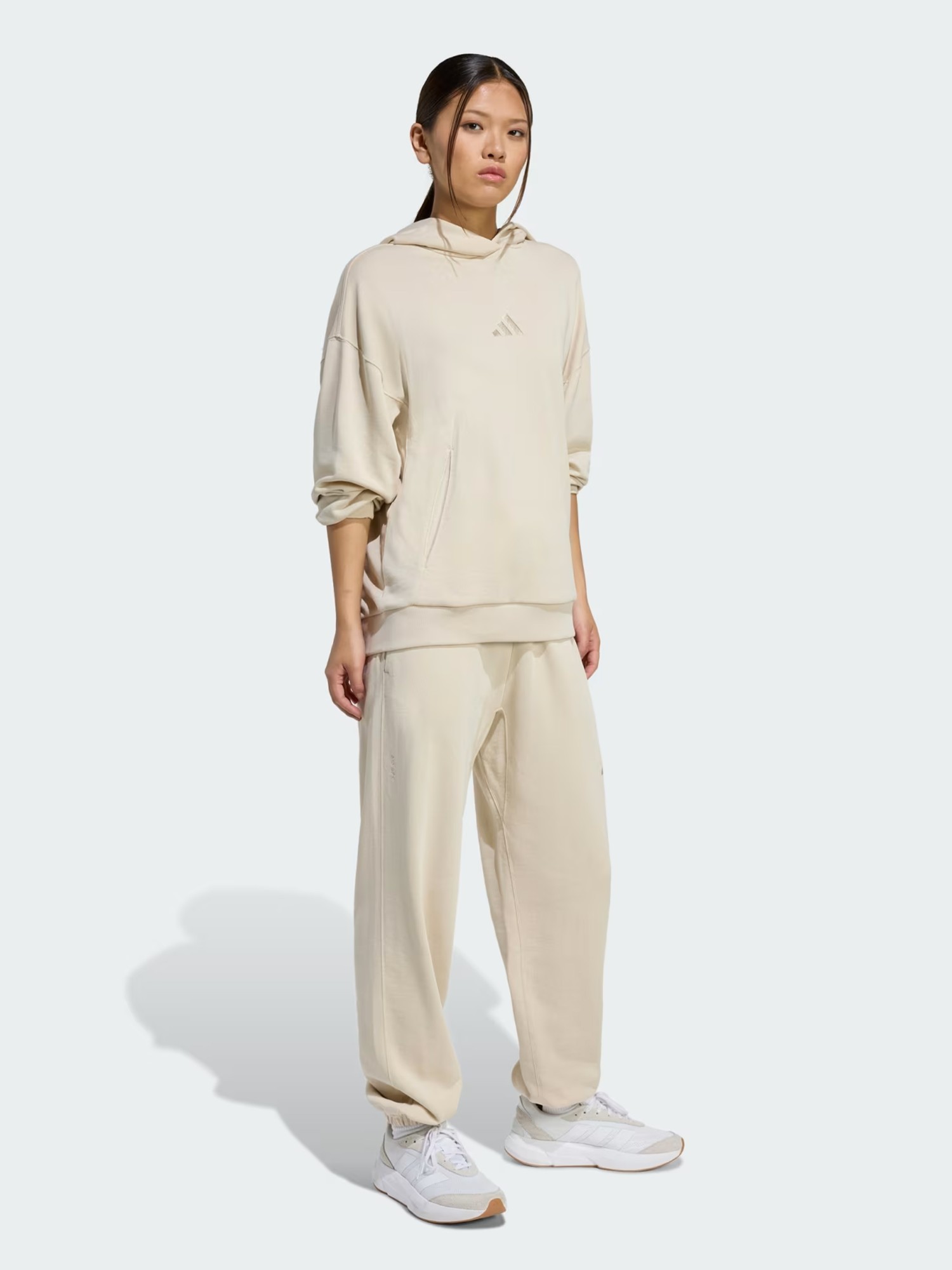 Брюки женские Adidas W ALL SZN FT PT бежевые JY7788 изображение 6