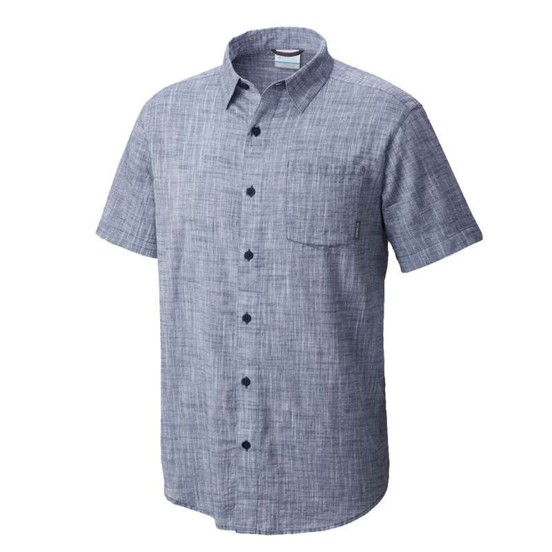 Рубашка мужская Columbia Under Exposure™ YD Short Sleeve Shirt серая 1715221-554 — фото 1