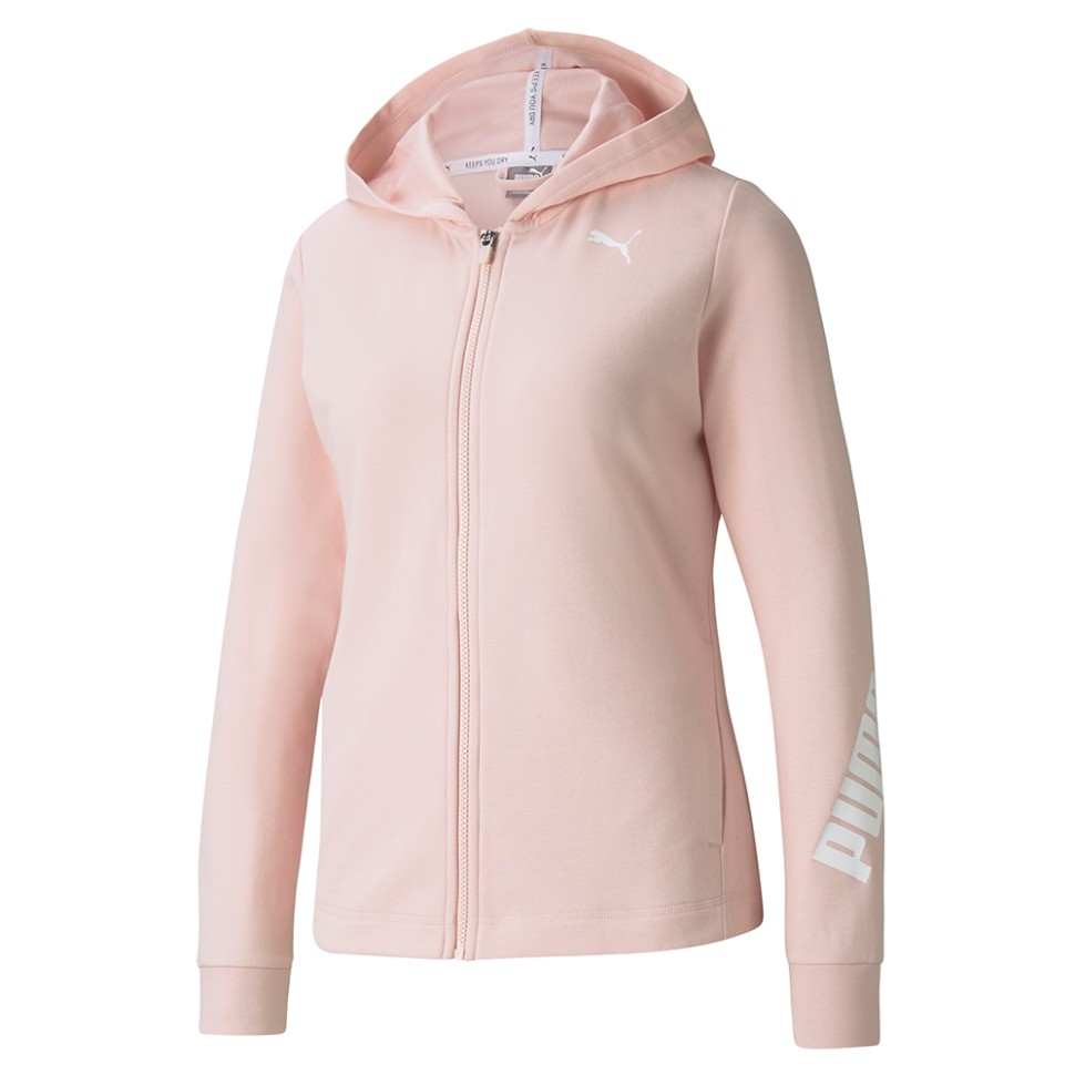 Толстовка жіноча Puma Modern Sports Fullzip Hoodie рожева 58948736  — фото 1