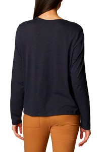 Футболка с длинным рукавом женская Columbia Trek™ Relaxed LS Tee темно-синяя 1960011-472 изображение 2