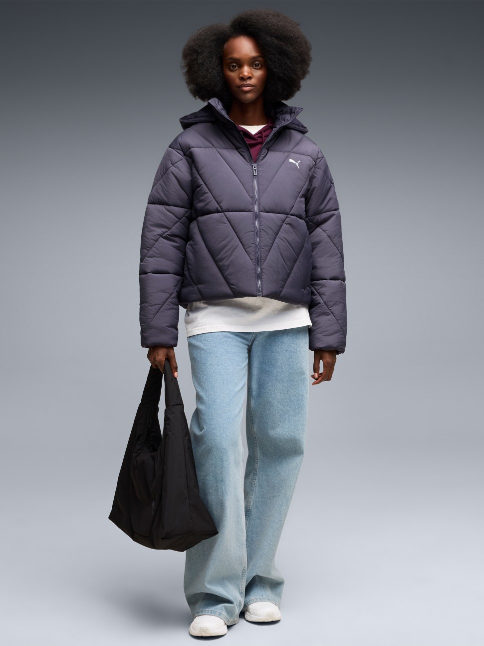 Women's jacket Puma Quilted Puffer Jacket W navy blue 69456835 — photo 4 — Sport City Women's jacket Puma Quilted Puffer Jacket W navy blue 69456835 — photo 4