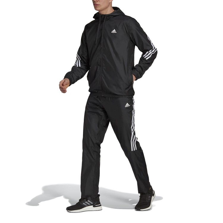 Костюм мужской Adidas Mts Wvn Hooded черный H15580 изображение 1