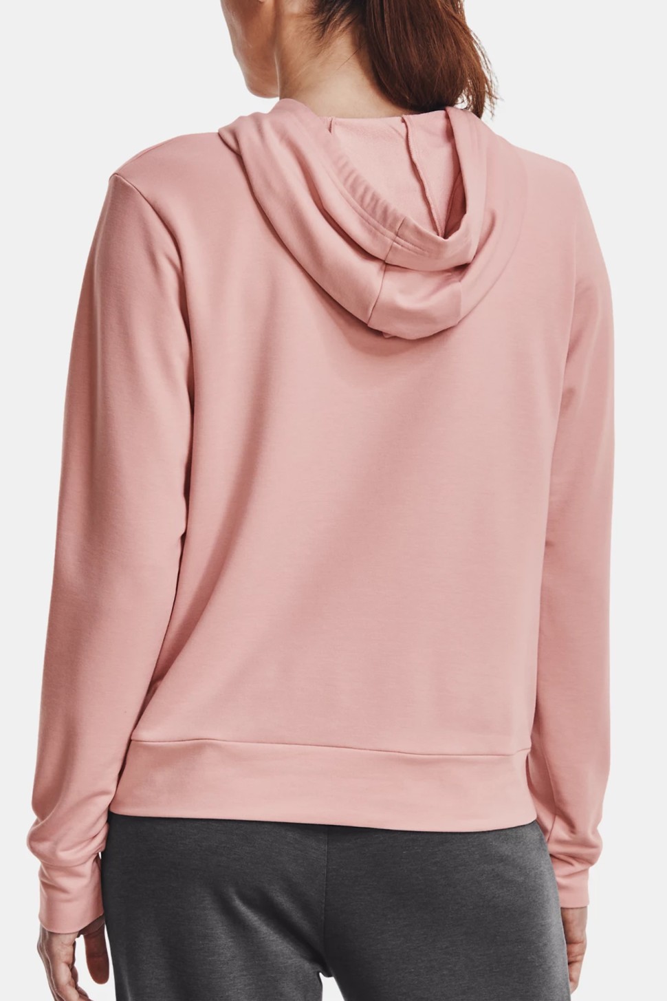 Толстовка жіноча Under Armour Rival Terry Hoodie рожева 1369855-676 — фото 3