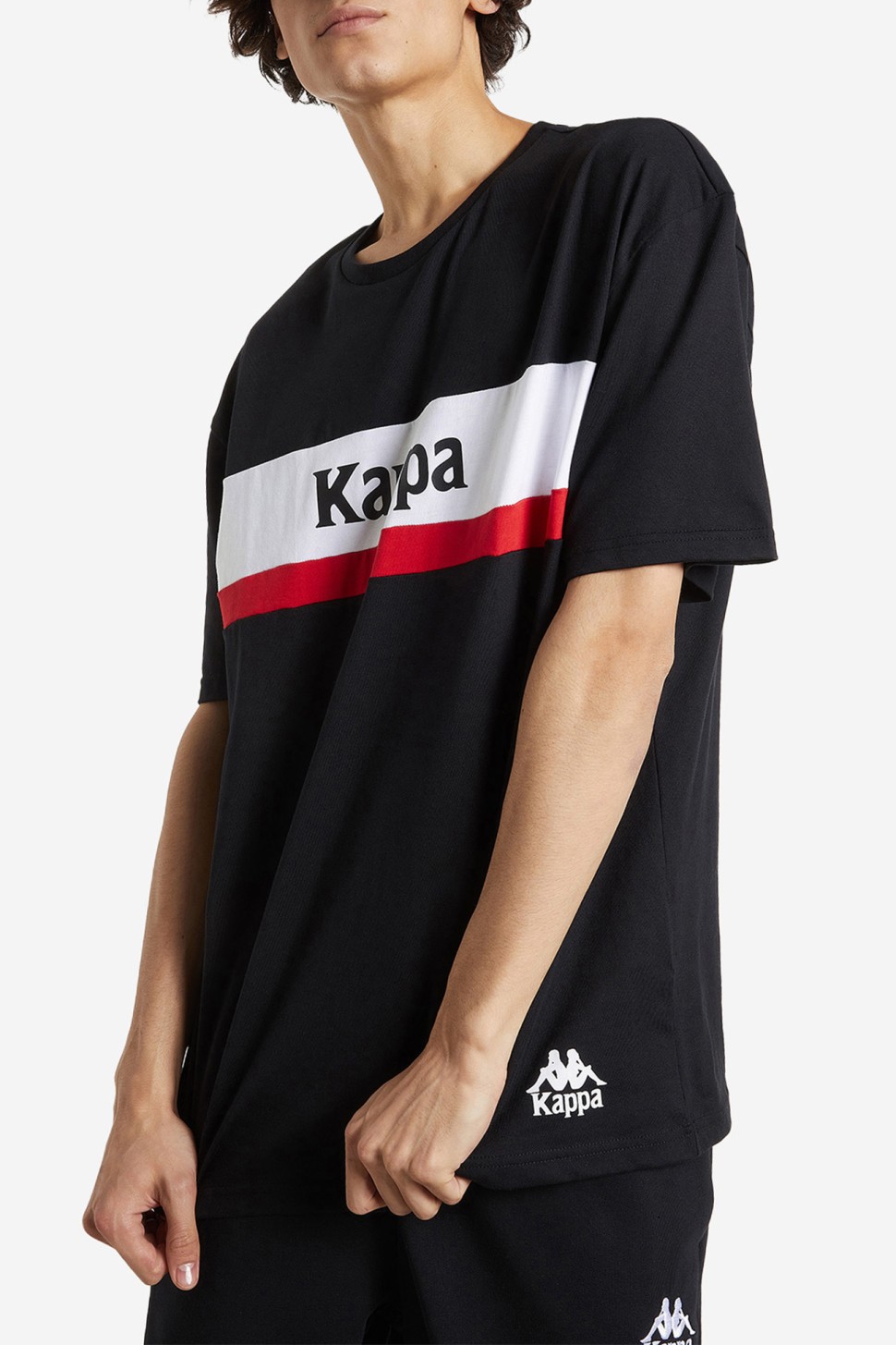 Футболка мужская Kappa T-shirt черная 113360-99 — фото 2 — Sport City Футболка мужская Kappa T-shirt черная 113360-99 — фото 2