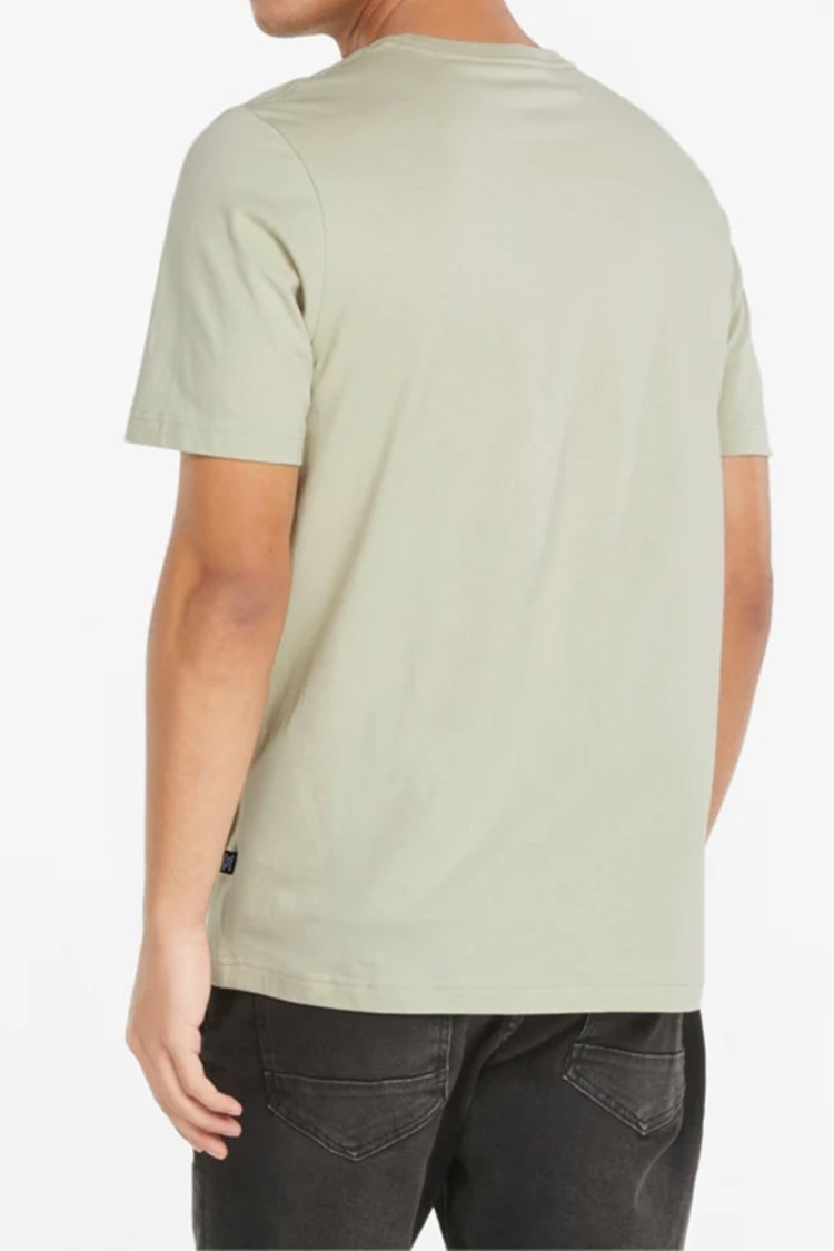 Футболка мужская Puma Ess+ 2 Col Logo зеленая 58675933 изображение 3