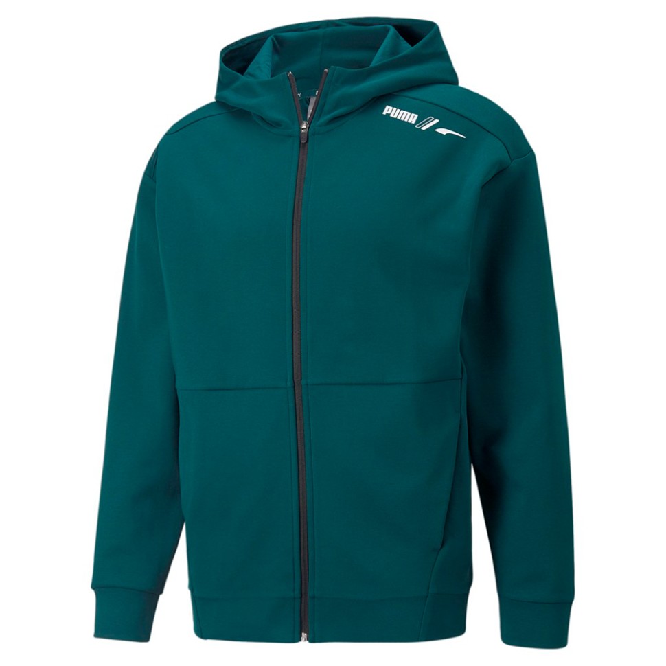 Толстовка мужская Puma RAD/CAL Full-Zip Hoodie зеленая 84978024 изображение 1