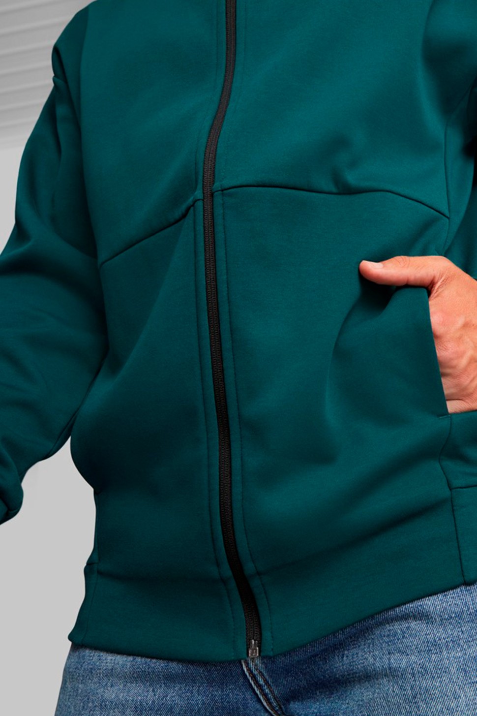 Толстовка чоловіча Puma RAD/CAL Full-Zip Hoodie зелена 84978024 — фото 3