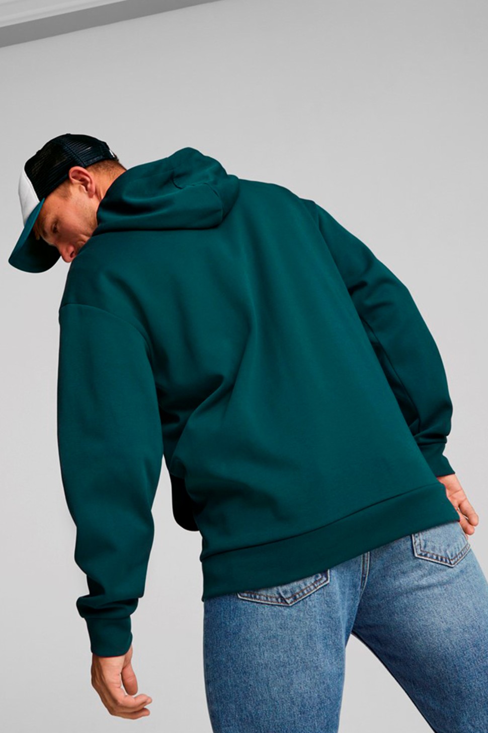 Толстовка чоловіча Puma RAD/CAL Full-Zip Hoodie зелена 84978024 — фото 4
